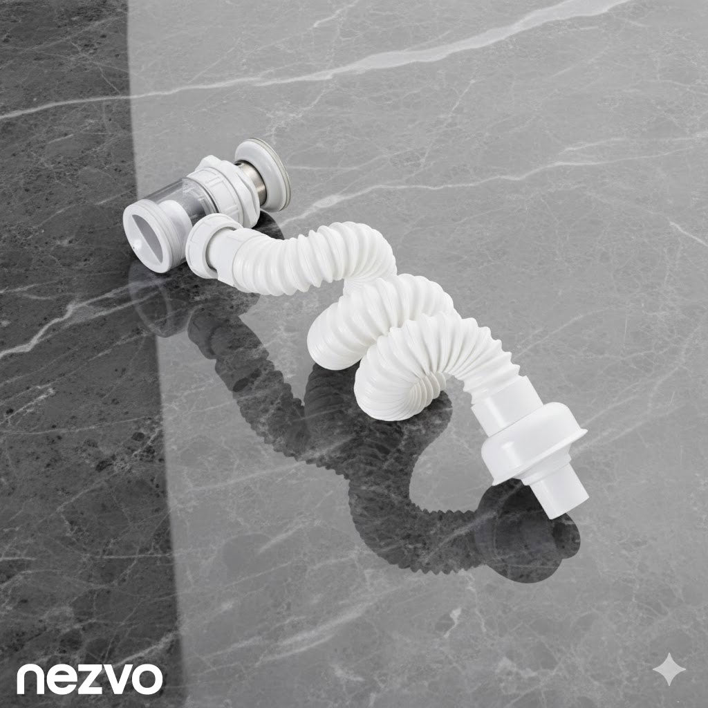 Siphon Flexible Universel pour Évier & Lavabo
