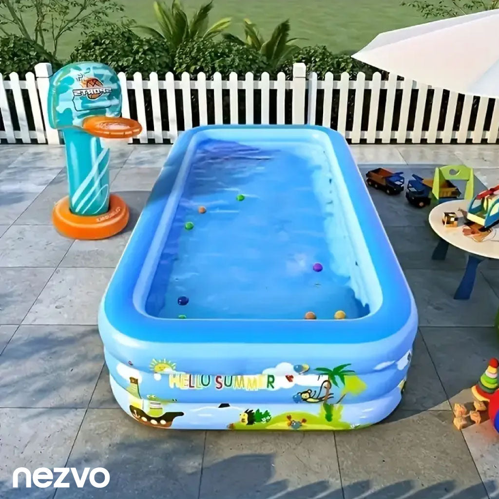 Piscine Gonflable pour Enfants + Gonfleur Électrique