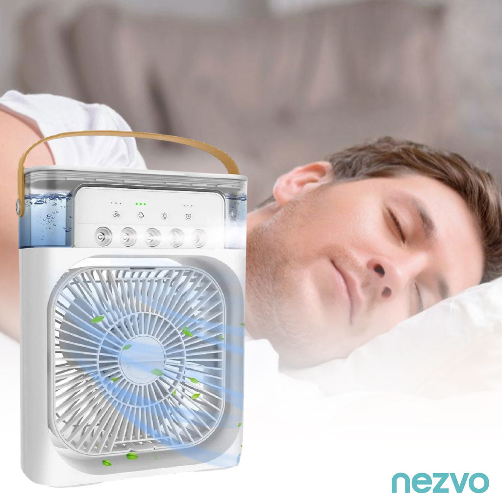 Mini Ventilateur de Refroidissement d’Air – Humidificateur Compact & Portable