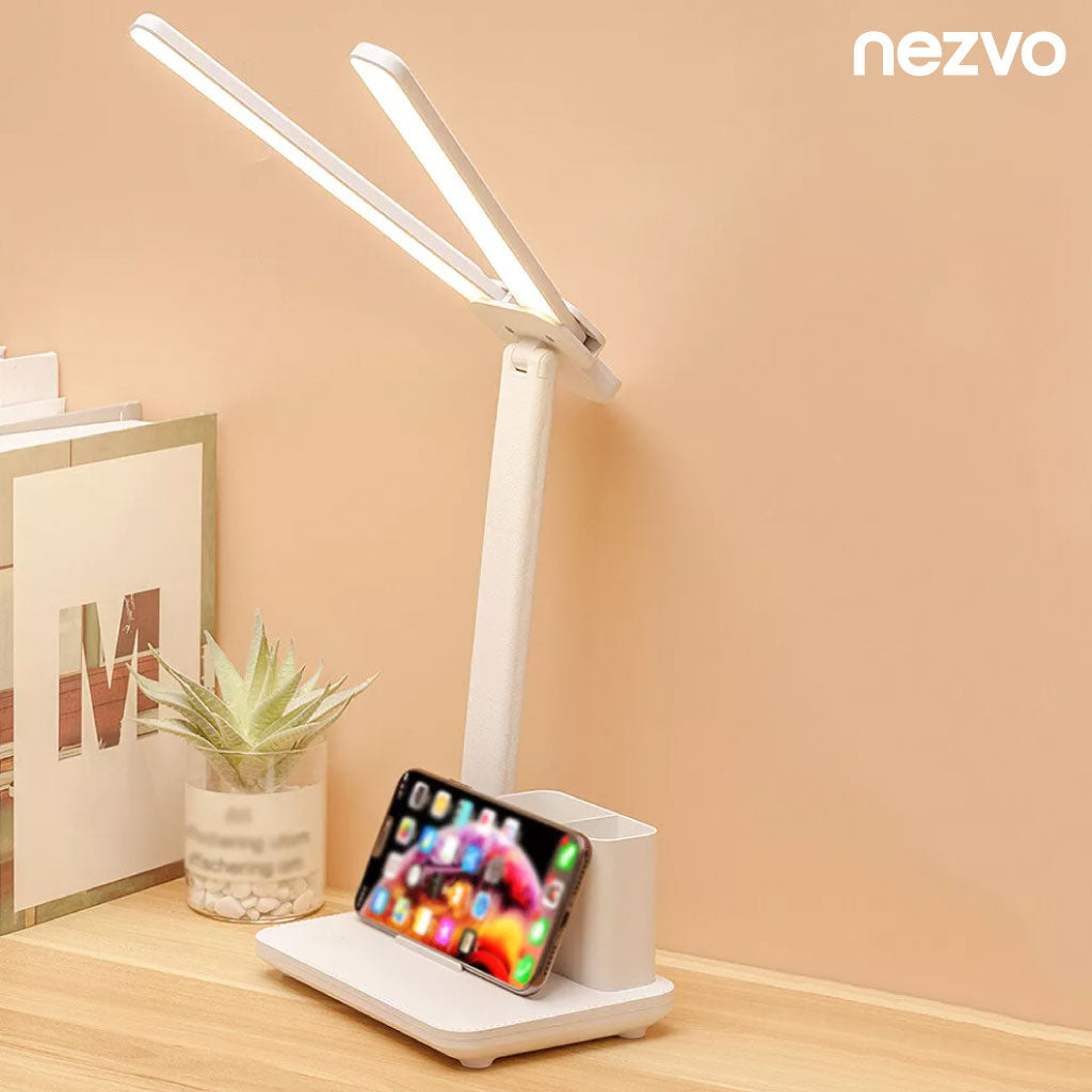 Lampe de Bureau LED Rechargeable – Pliable & Multifonction