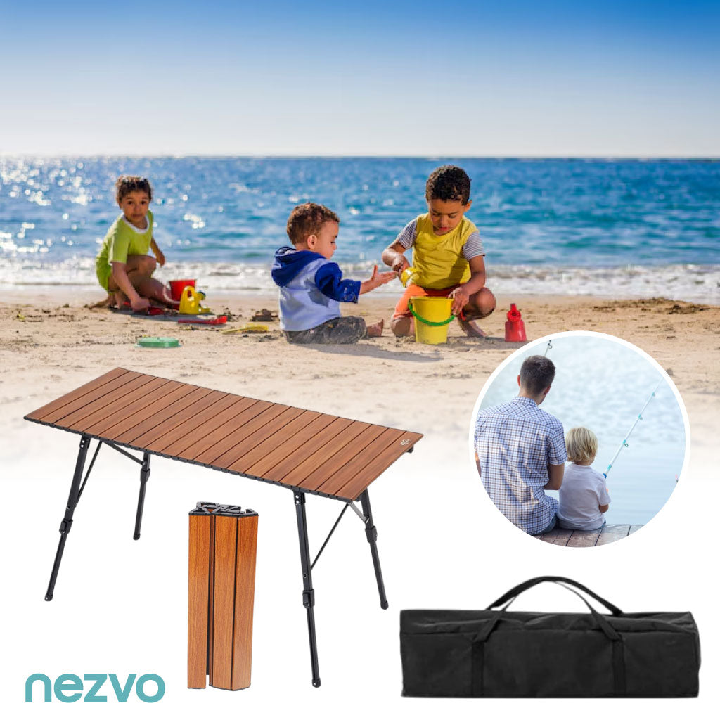 Table De Camping Pliante Portable – Légère, Solide Et Facile à Transporter