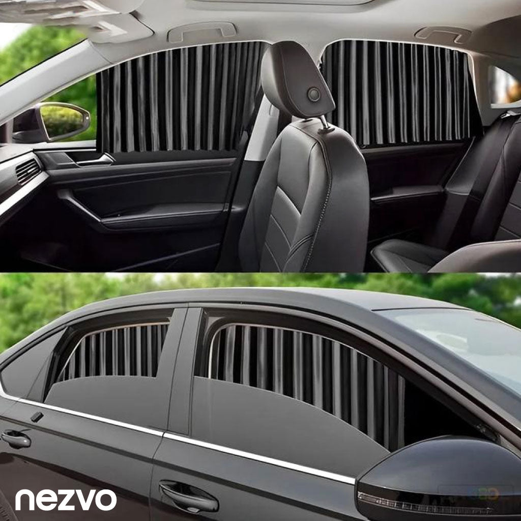 Rideaux Magnétiques pour Vitres Latérales de Voiture – Pack de 4