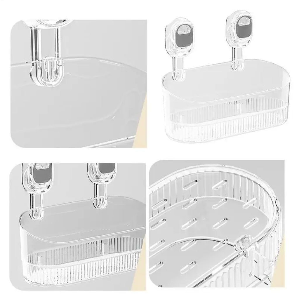 Boîte de Rangement Murale – Fixation Sans Perçage Pour Salle de Bain et Plus !