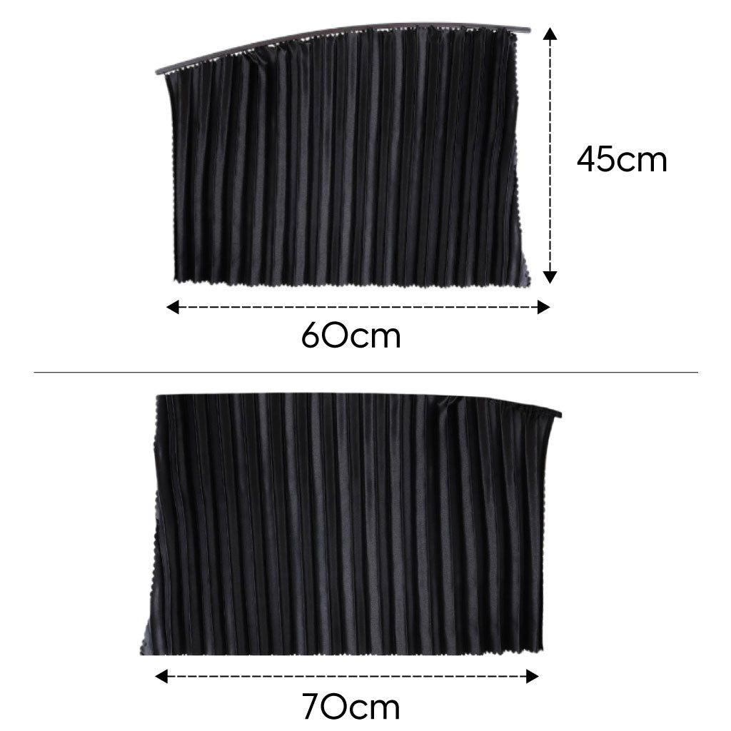 Rideaux Magnétiques pour Vitres Latérales de Voiture – Pack de 4
