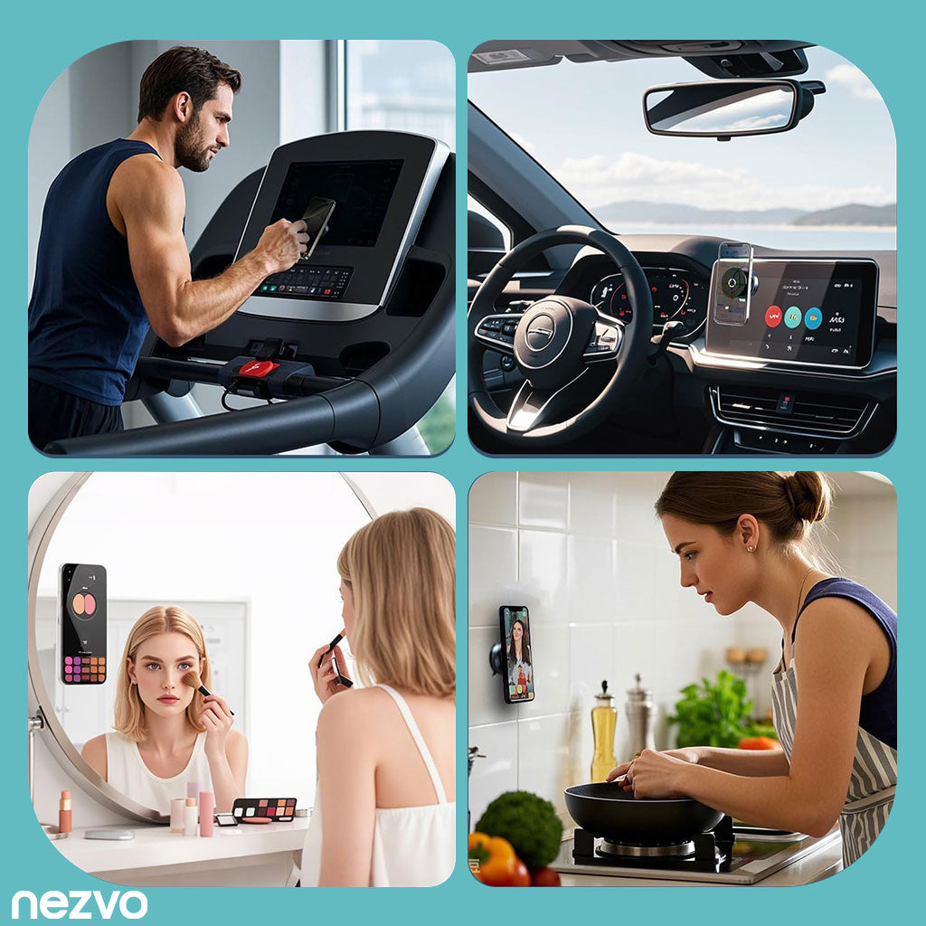 Support Téléphone Magnétique à Ventouse – Stabilité Maximale & Rotation Flexible