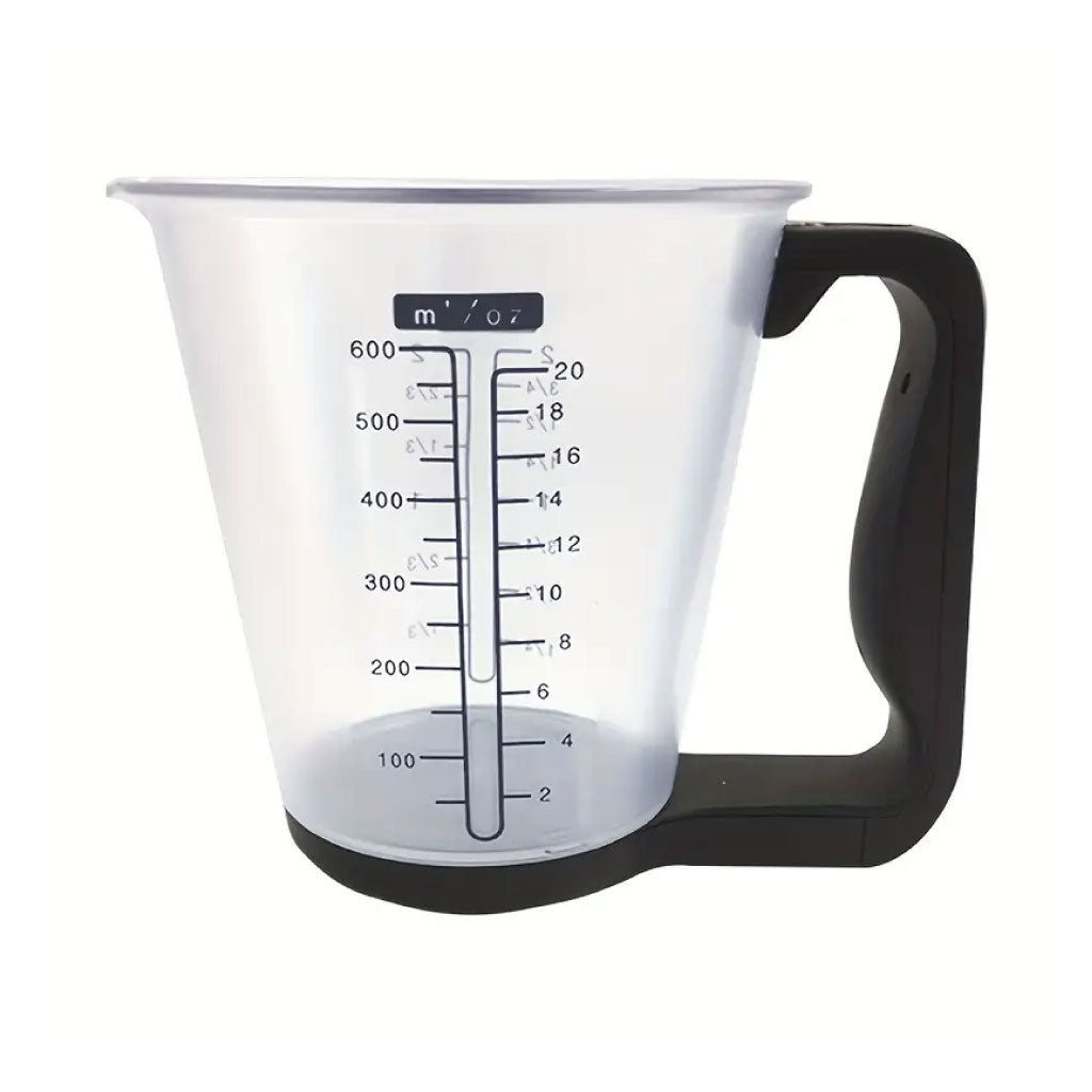 Verre Doseur Intelligent 4-en-1 – Balance, Thermomètre, LCD & Fonction Tare