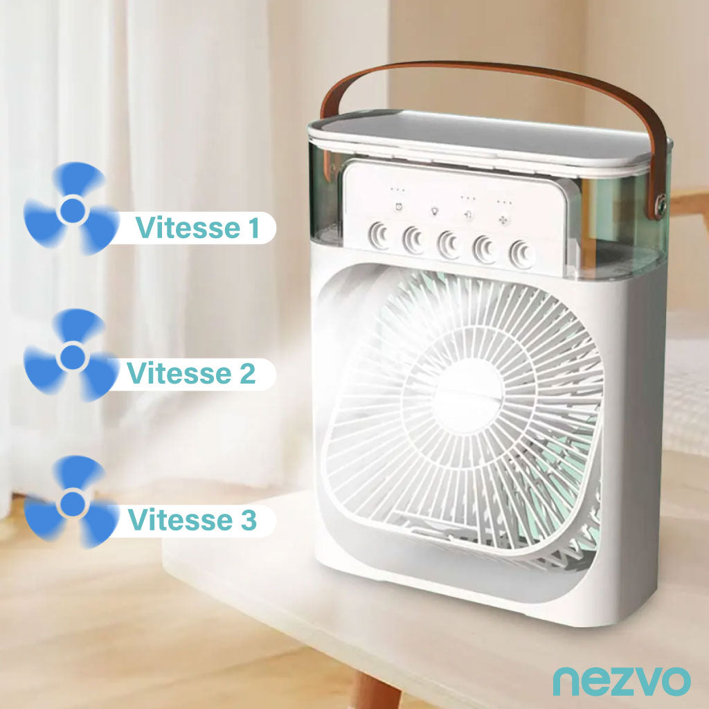 Mini Ventilateur de Refroidissement d’Air – Humidificateur Compact & Portable