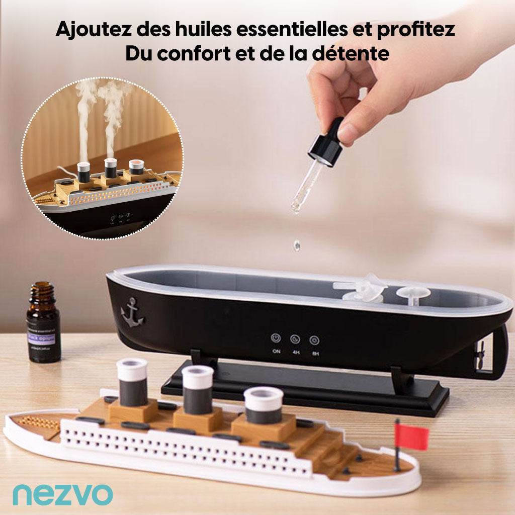 Humidificateur Titanic, Bien-être, Décoration et Aromathérapie