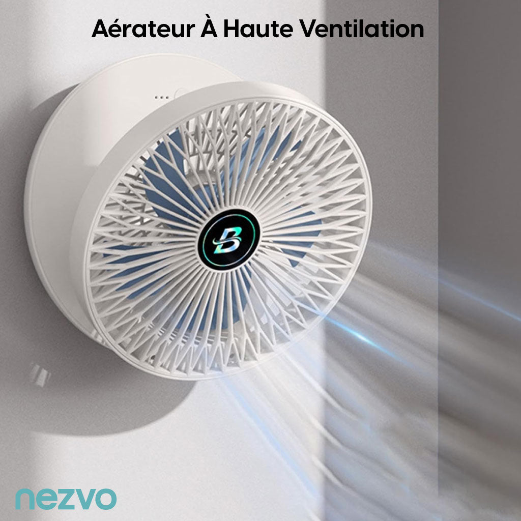 Ventilateur Réglable à Suspension Pliable Électrique et Sans Fil