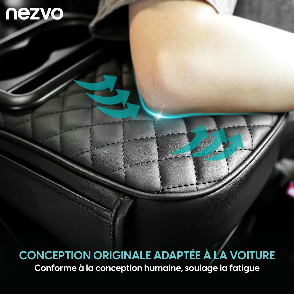 Boîte d’Accoudoir Voiture Multifonction – Confort Et Organisation !