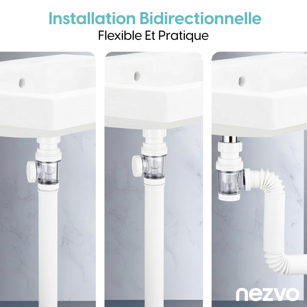 Siphon Flexible Universel pour Évier & Lavabo
