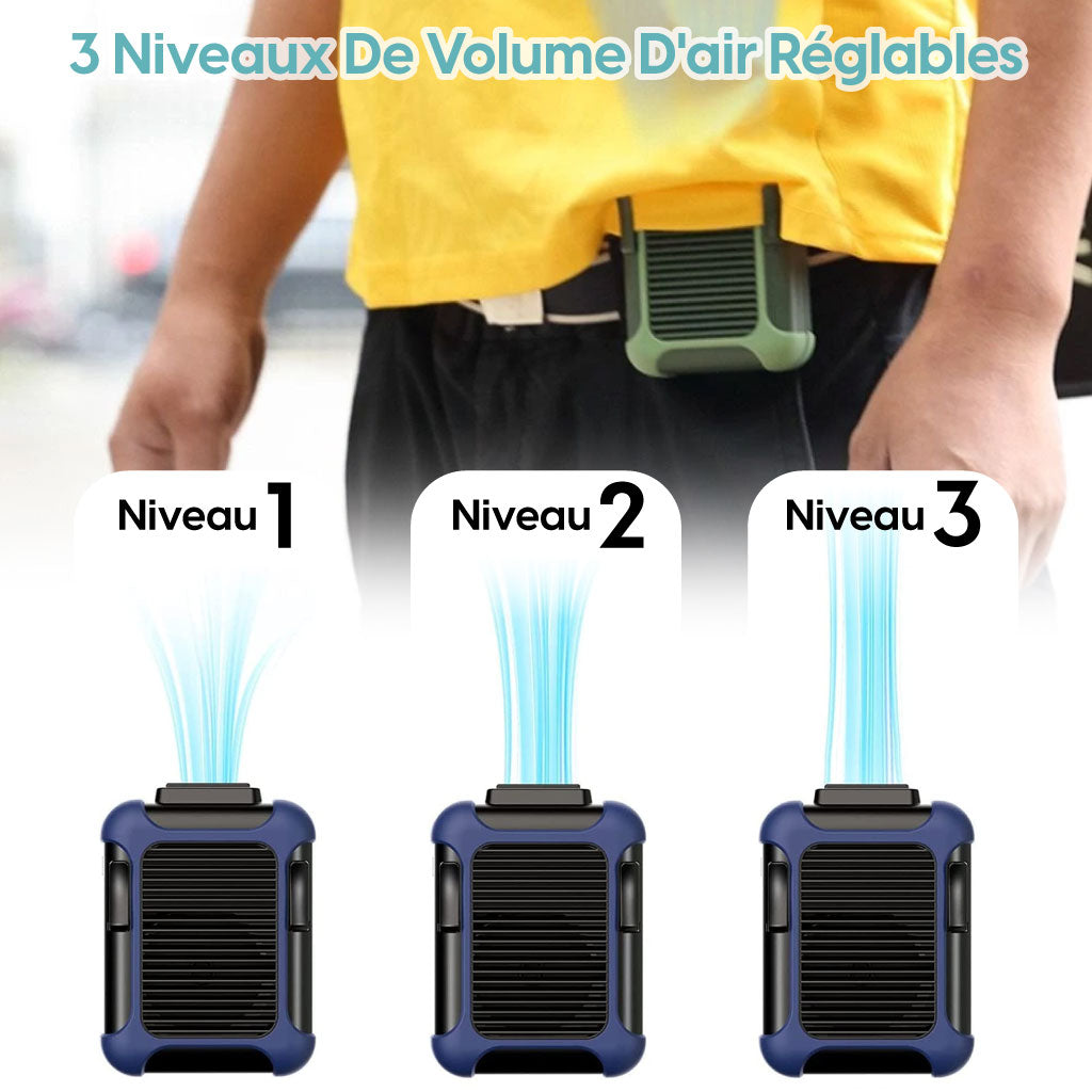 Mini Ventilateur Portable avec Powerbank 4000mAh et Refroidissement Turbo