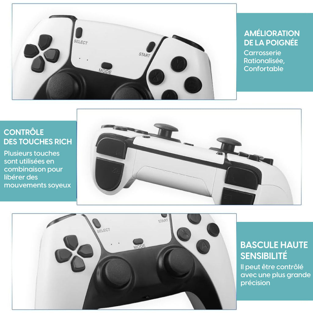 Console Rétro HDMI 4K avec 20000+ Jeux Intégrés et 2 Manettes Sans Fil