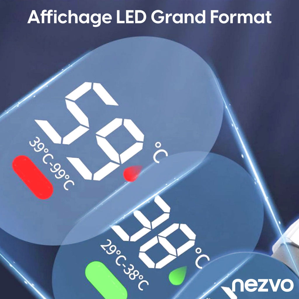 Thermomètre de Douche Numérique LED