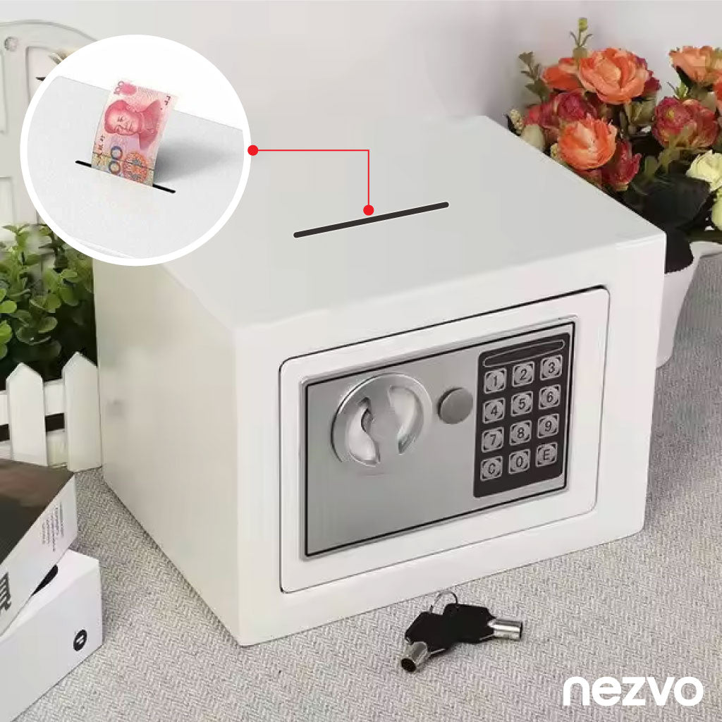 Coffre-Fort Avec Serrure Digitale + 2 Clés de Secours