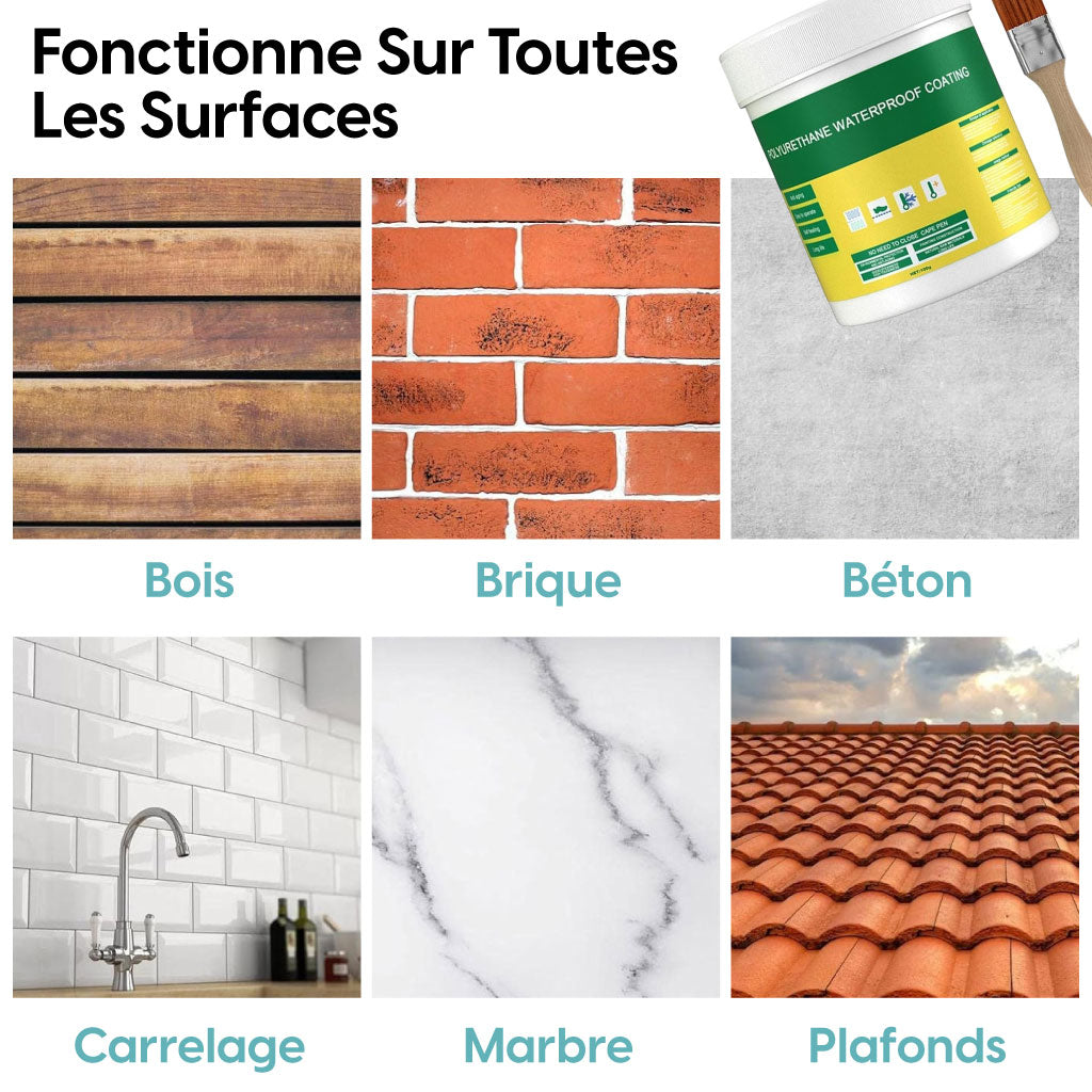 Mastic Étanchéité Invisible Imperméable Isolant Puissant Contre Les Fuites