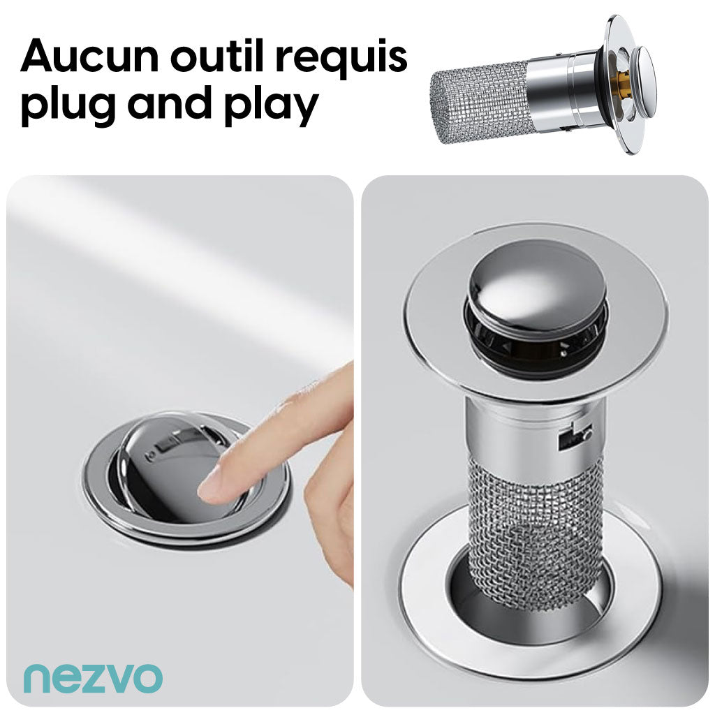 Bouchon d’Évier Anti-Bouchage – Filtre Intelligent Pour Déchets !