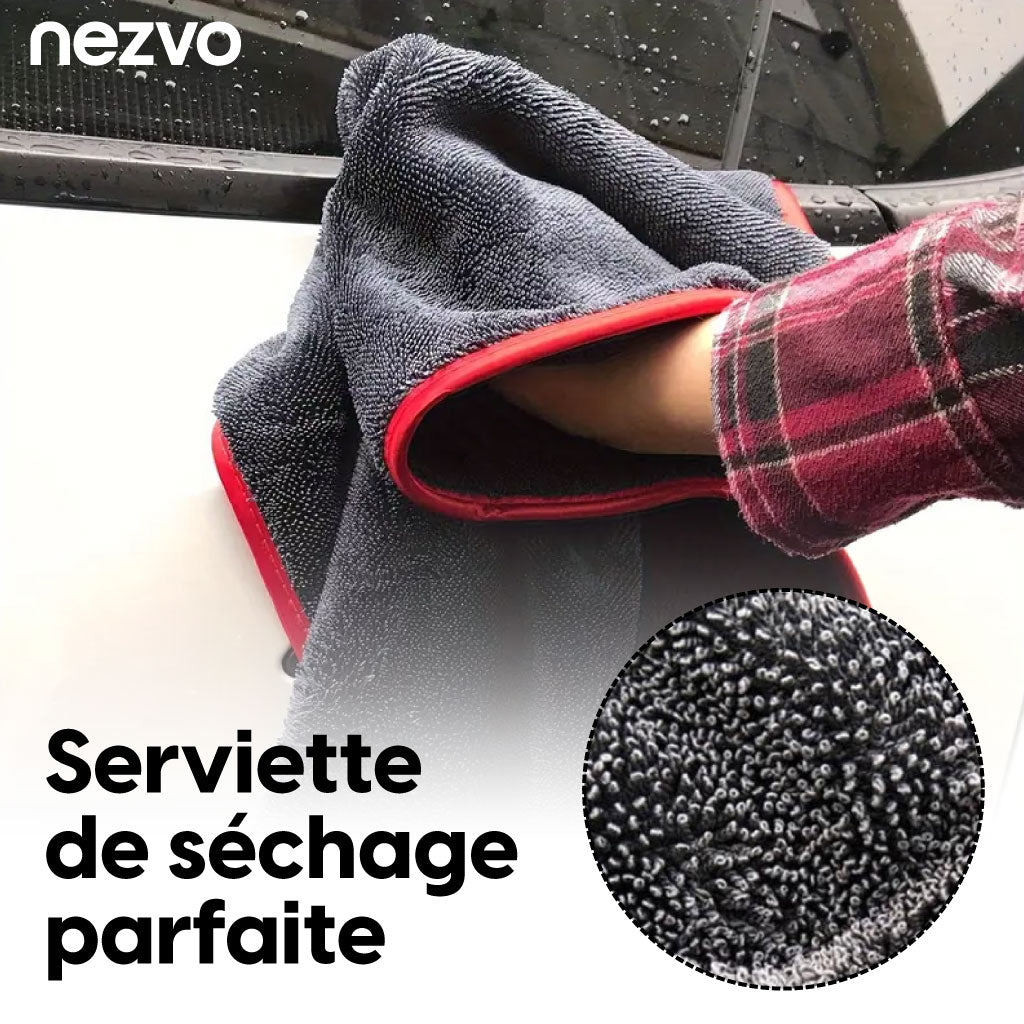 Chiffon de Séchage Torsadée Multi-Usage – Ultra-Absorbante & Anti-Rayures