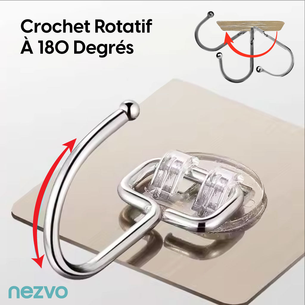 Crochets Muraux Adhésifs – Sans Clous, Ultra-Résistants & Multi-Usages