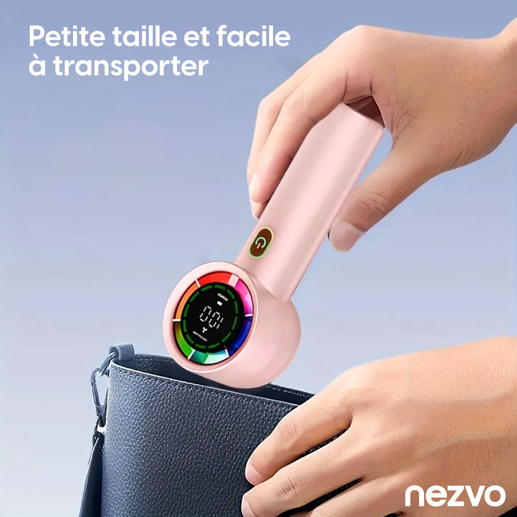 Mini Ventilateur Haute Vitesse USB – 100 Vitesses, Affichage Intelligent !
