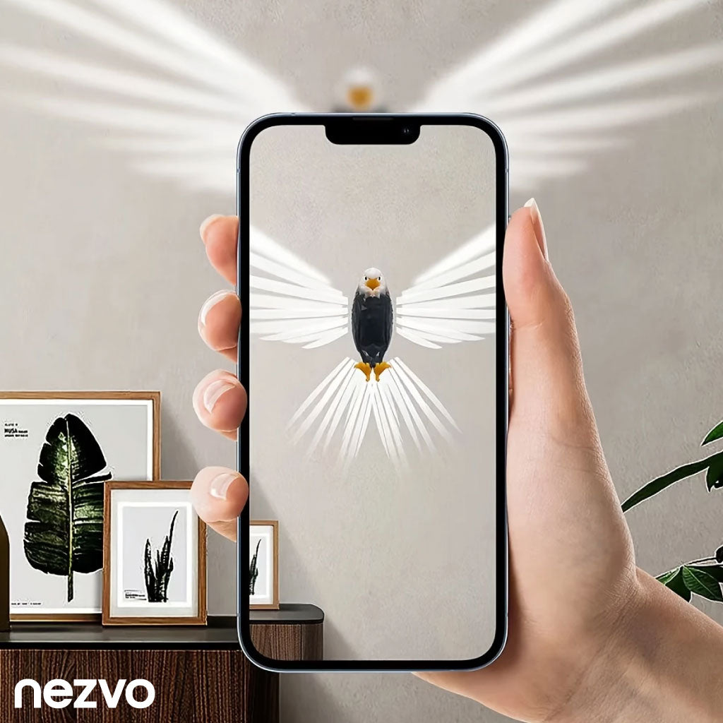 Lampe Murale Aigle de Luxe - Décoration Majestueuse avec Lumière Douce et Télécommande