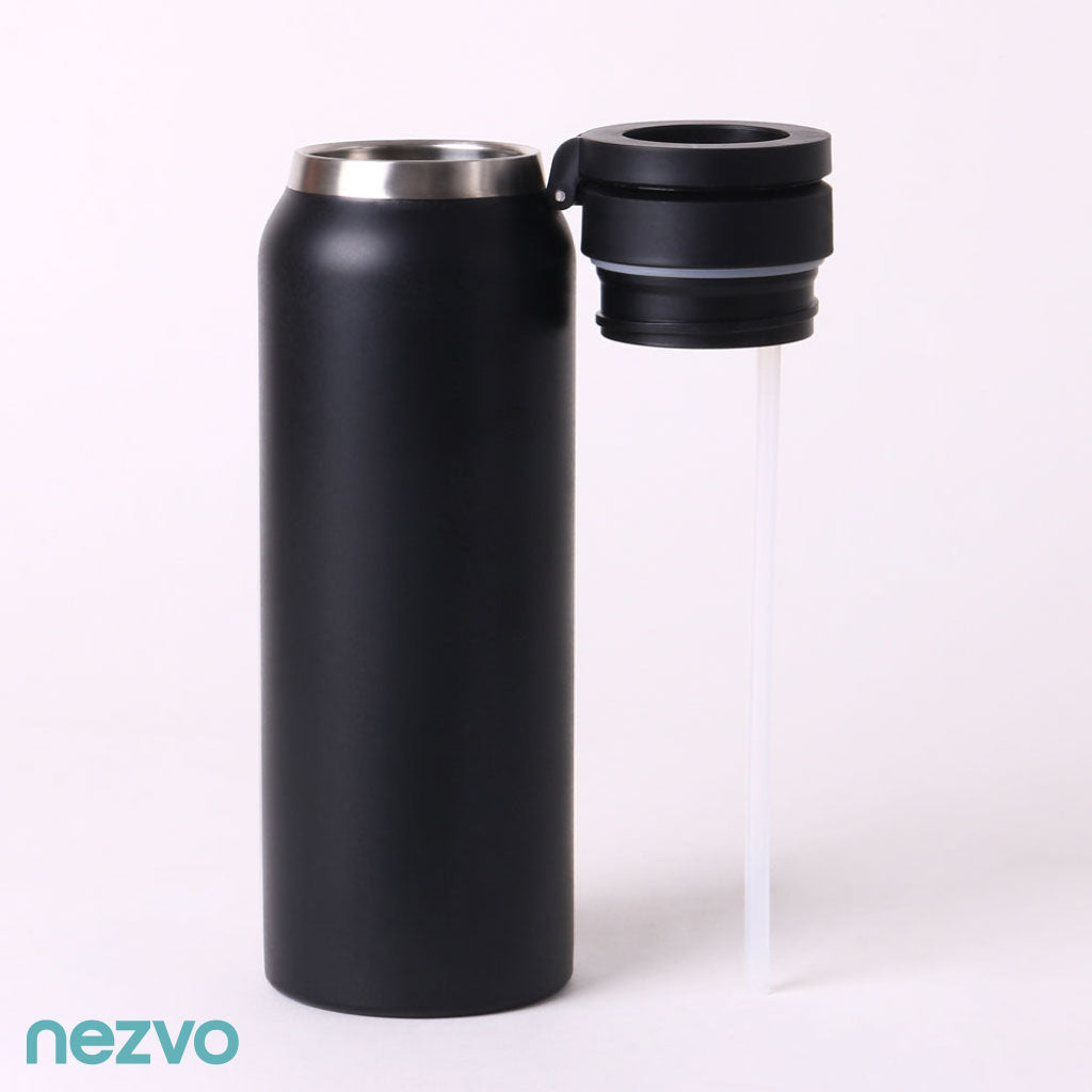 Bouteille Isotherme Avec Couvercle Magnétique Ajustable Et Support Téléphone Intégré