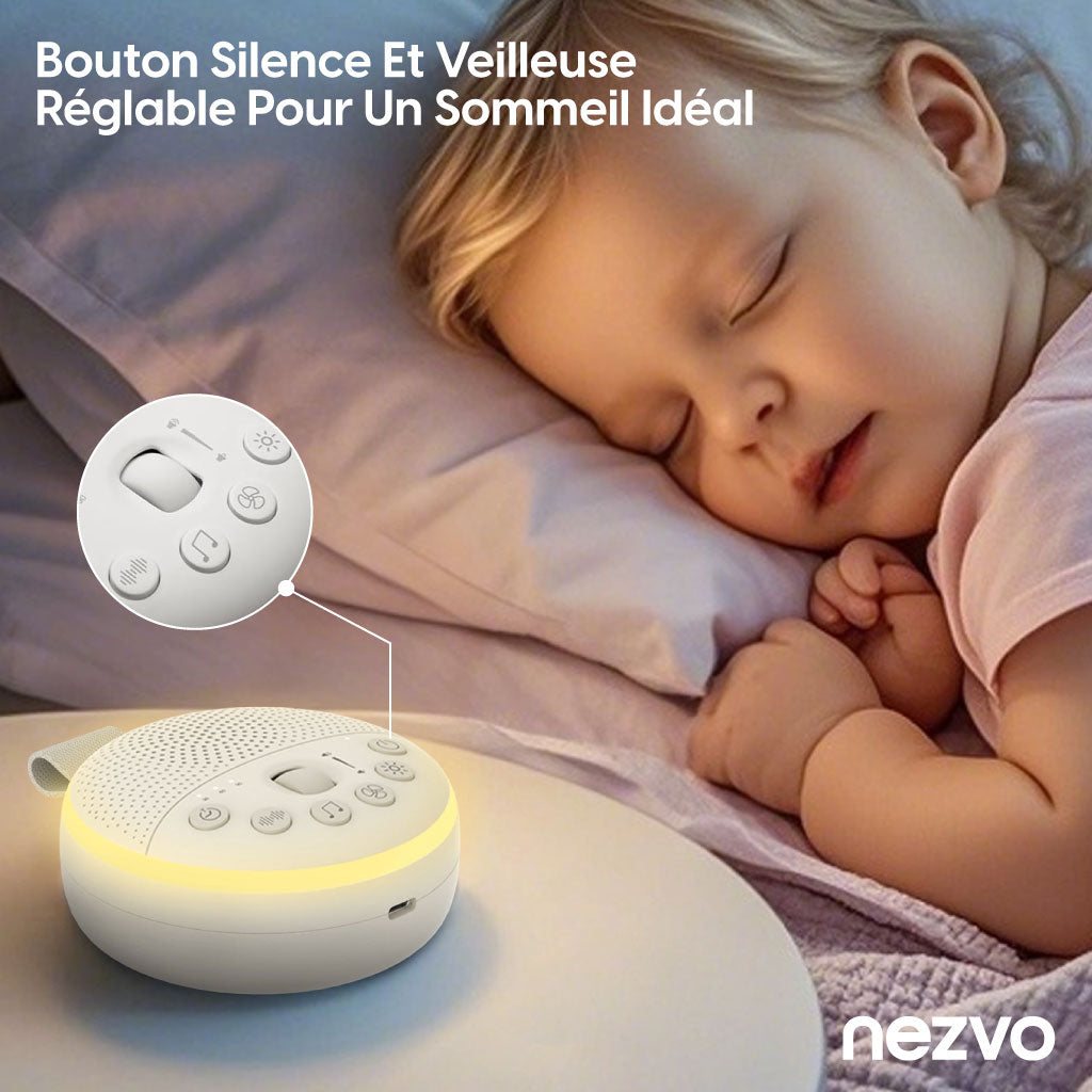 Appareil sonore apaisant pour bébé - Lumière douce & sons relaxants .