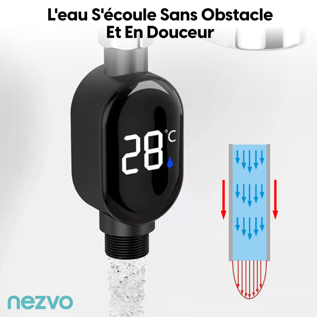 Thermomètre de Douche Numérique LED
