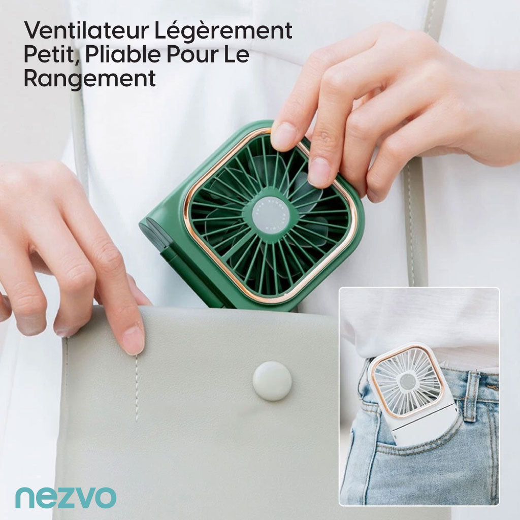 Ventilateur Portatif 3-en-1 – USB Rechargeable