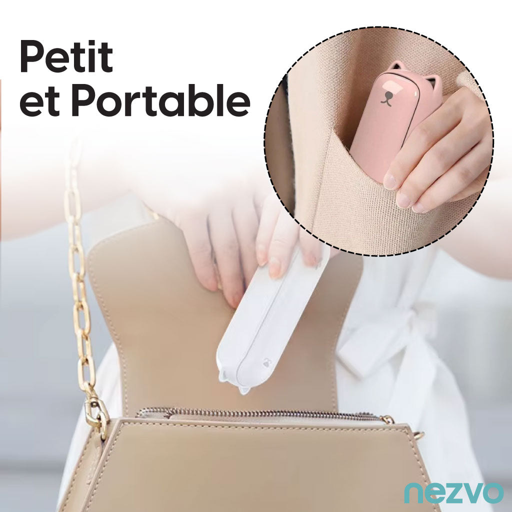 Mini Ventilateur Portable Multifonction Avec Lampe Torche & Batterie de Secours !