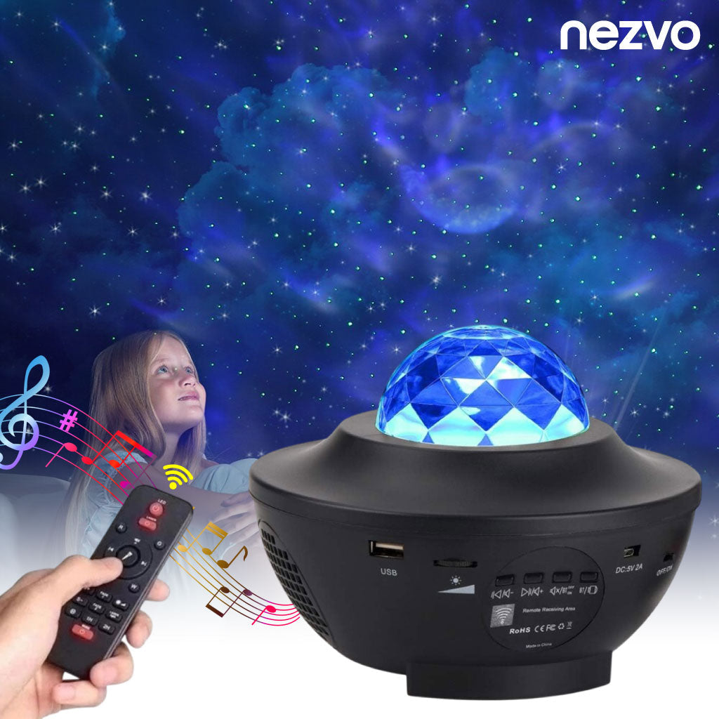 Projecteur LED Galaxie avec Haut-Parleur Bluetooth
