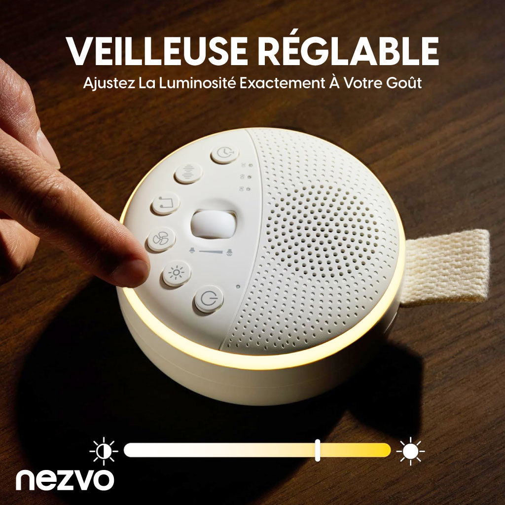 Appareil sonore apaisant pour bébé - Lumière douce & sons relaxants .