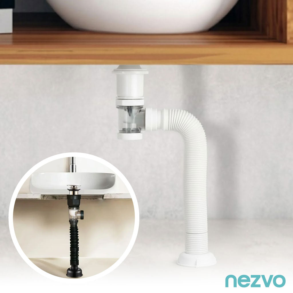Siphon Flexible Universel pour Évier & Lavabo