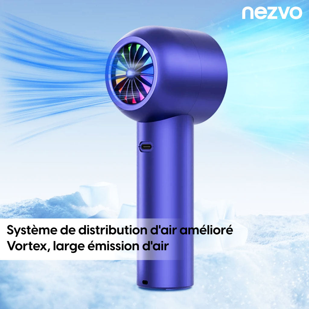 Mini Ventilateur Haute Vitesse USB – 100 Vitesses, Affichage Intelligent !