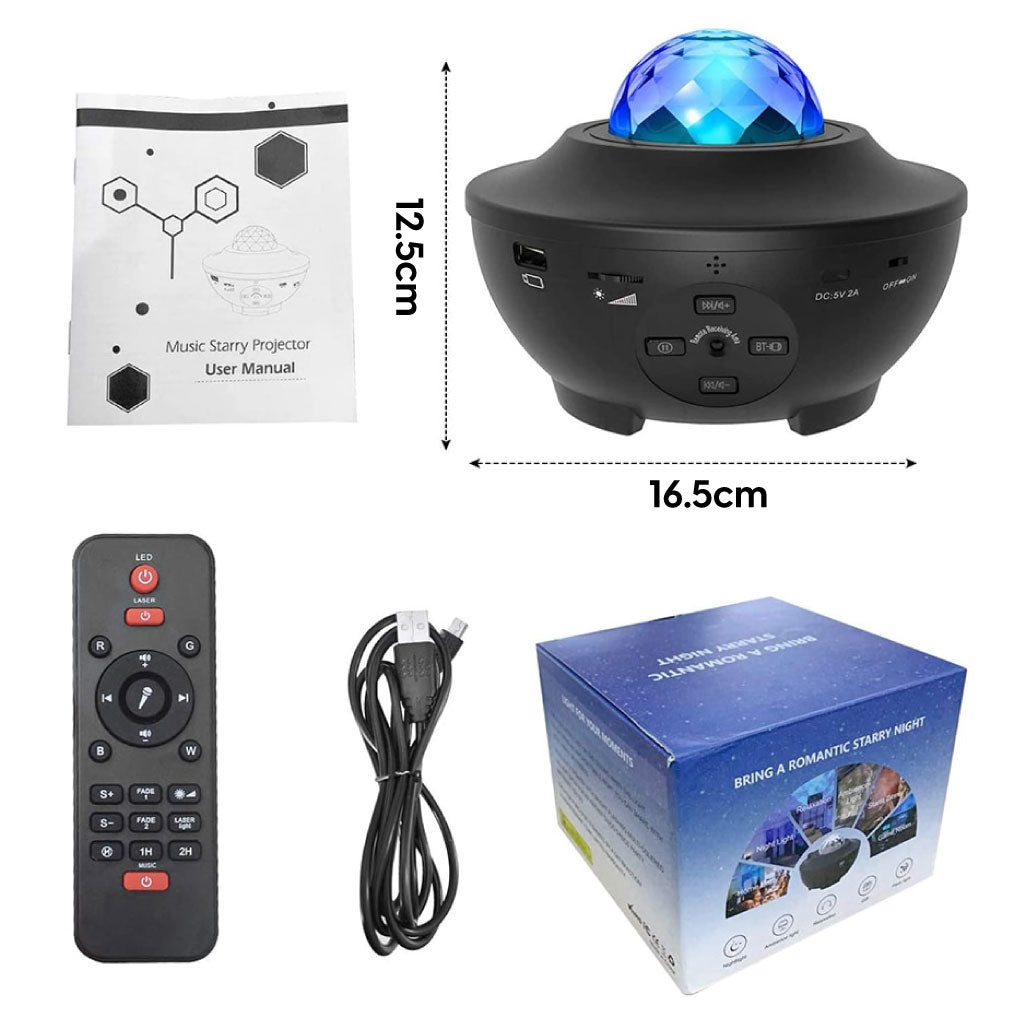 Projecteur LED Galaxie avec Haut-Parleur Bluetooth
