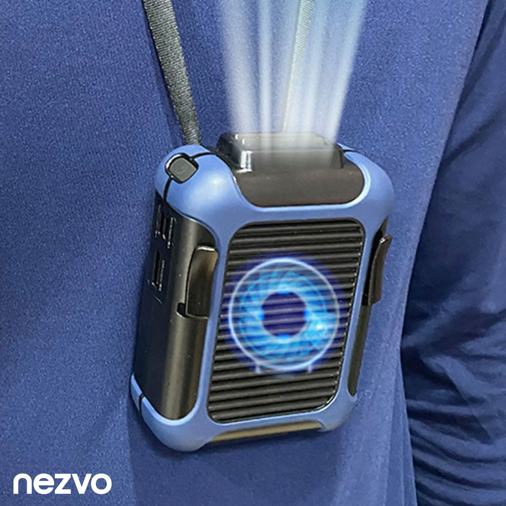 Mini Ventilateur Portable avec Powerbank 4000mAh et Refroidissement Turbo