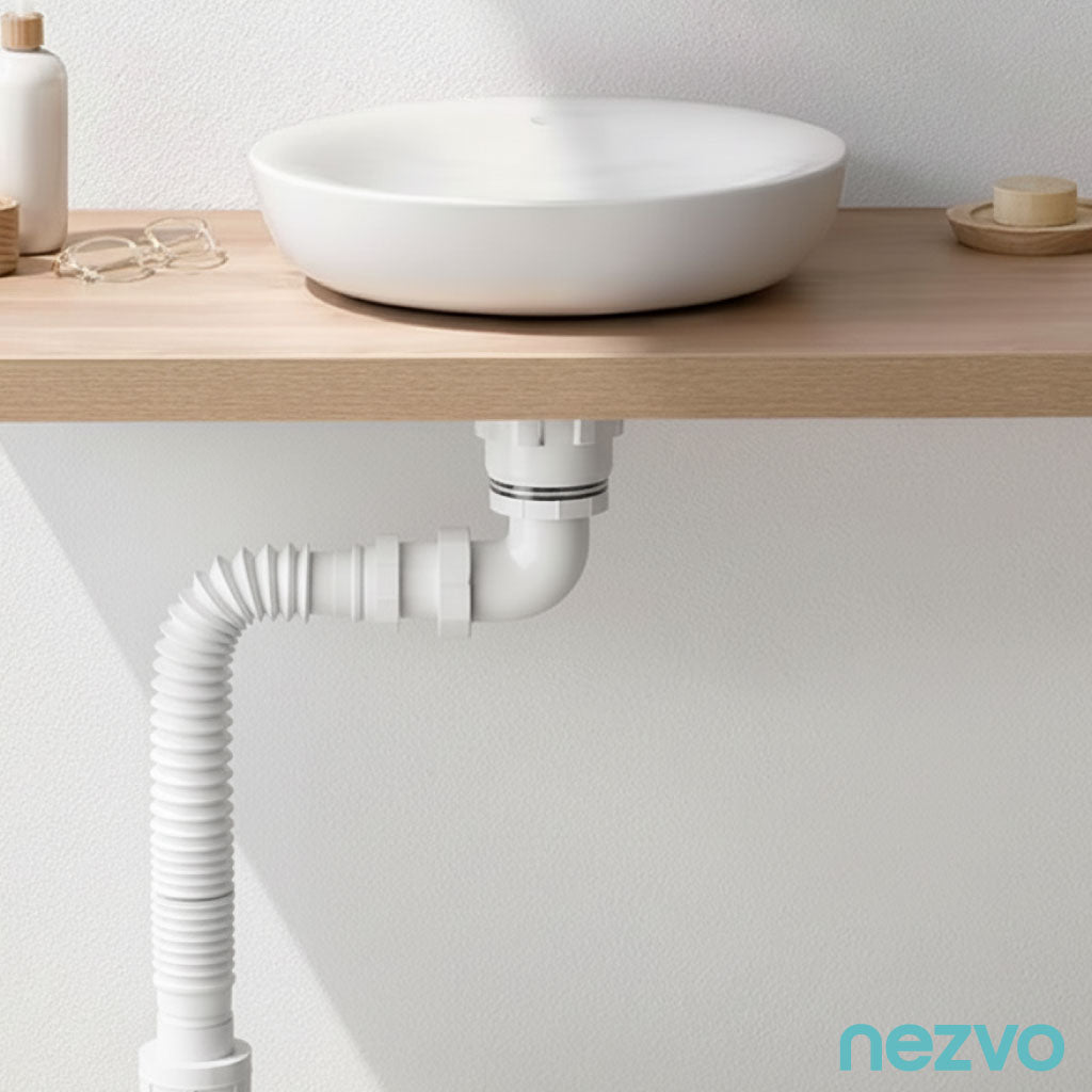 Siphon Flexible Universel pour Évier & Lavabo