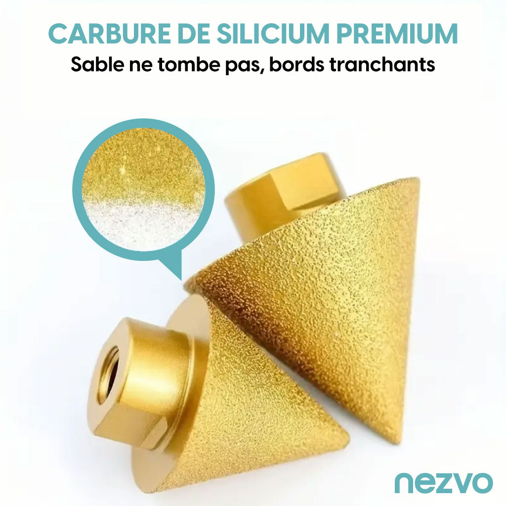 Mèche Pyramide Dorée Une Finition Précise et Propre sur Tous Vos Matériaux Durs !