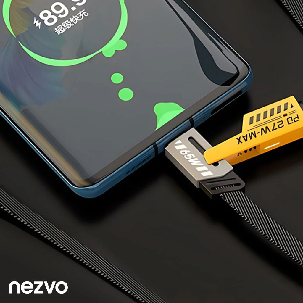 Câble 4-en-1 Ultra Rapide – Lightning / Micro USB / Type-C