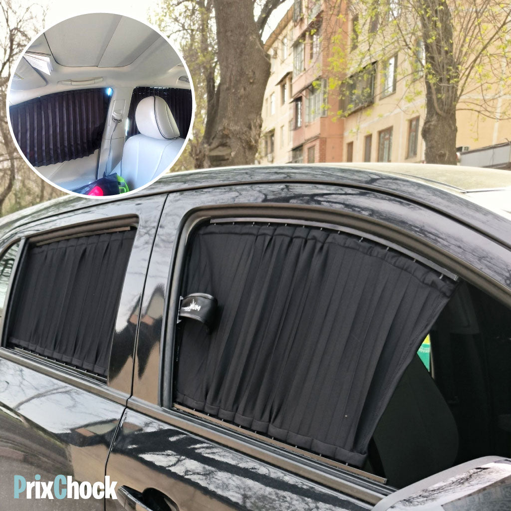 Rideaux Magnétiques pour Vitres Latérales de Voiture – Pack de 4