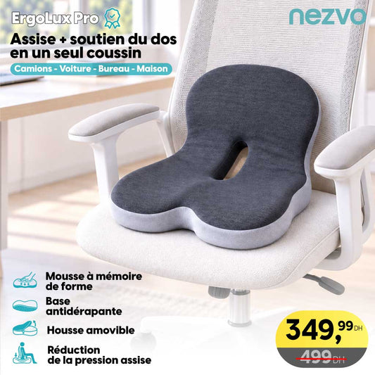 ErgoLux Pro – Coussin Ergonomique 2-en-1