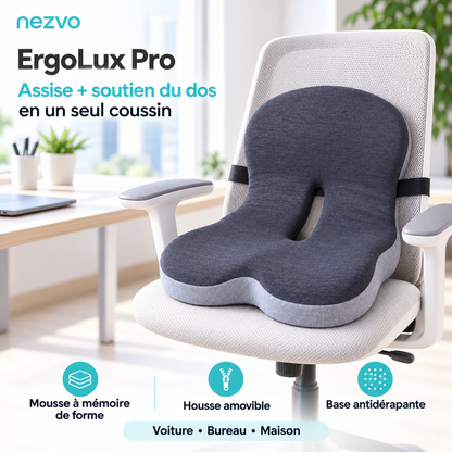 ErgoLux Pro – Coussin Ergonomique 2-en-1