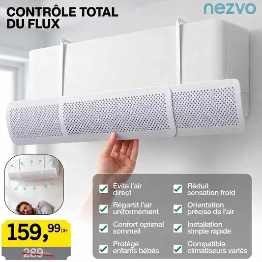 Déflecteur de Vent Réglable pour Climatiseur