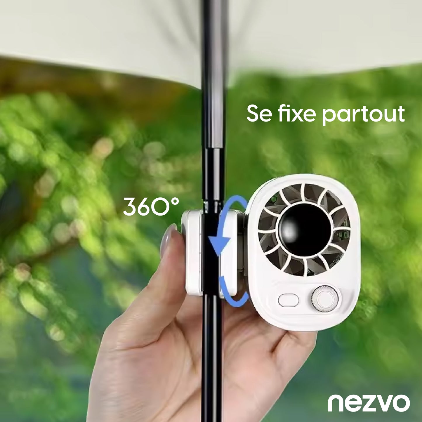 Ventilateur de Voiture Portable Rechargeable