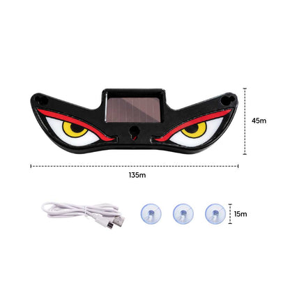 Evil Eyes – Lampe LED Solaire pour Voiture - 6 Modes