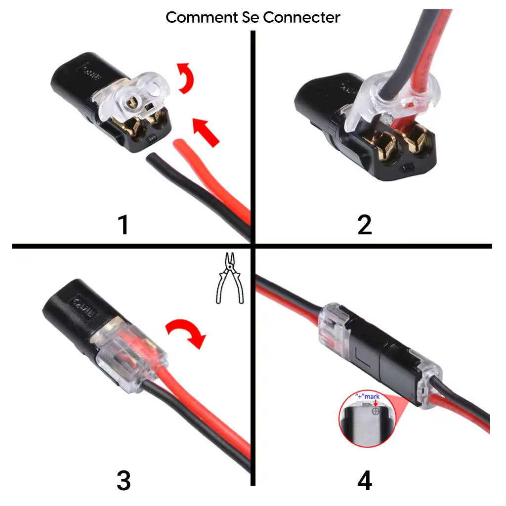 Connecteur Électrique Rapide sans Dénudage