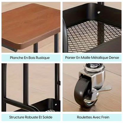 Étagère Roulante Multi-Usage