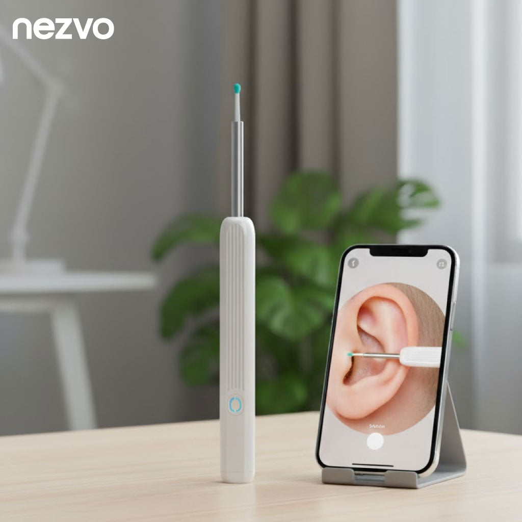 Caméra d’Oreille WiFi avec Nettoyeur Intelligent