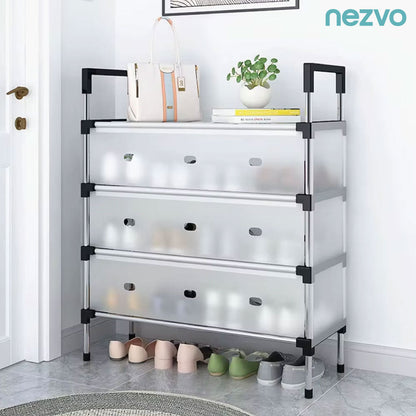 Étagère à Chaussures 7 Niveaux – Anti-Poussière & Gain de Place