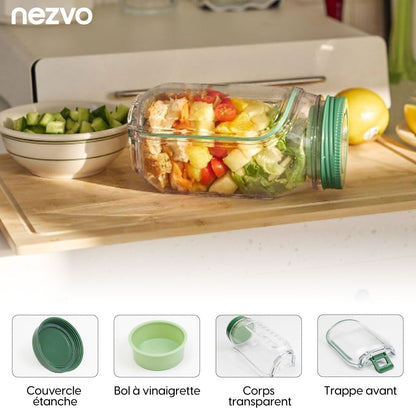 Bocal à Salade Pratique